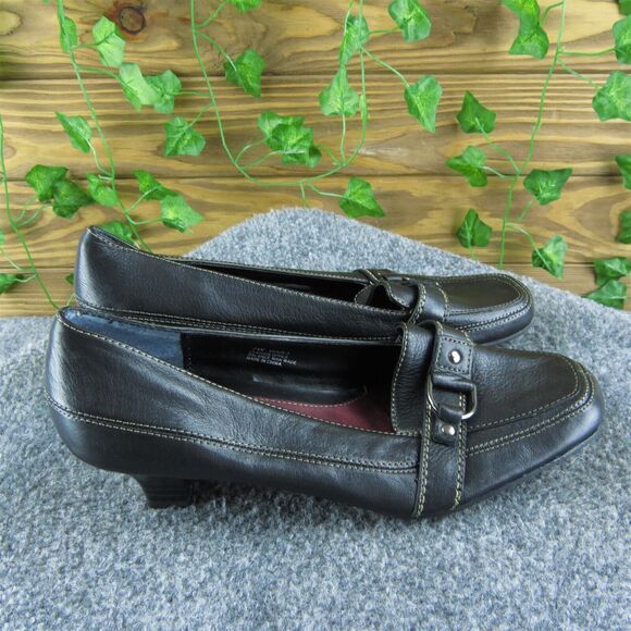 Aerosoles Women's Pump Black Leather Pump 7W Gently Used 2025 - Picture 3 of 7